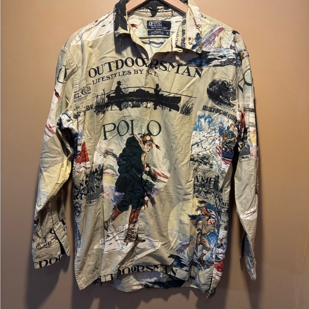 Vintage Polo Ralph Lauren Sportsman Button Down Rare!!  Sold Out 1992 Grail